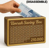 Umrah Saving Box – Wooden Islamic Money Saving Box